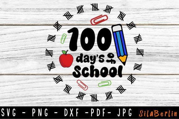 100 Days of School SVG Files: Instant Downloads for Teachers, Crafters, and Educators