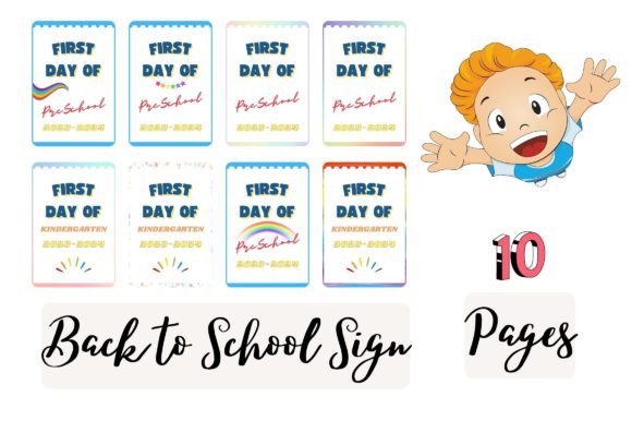 First Day of School Sign Printable PDF