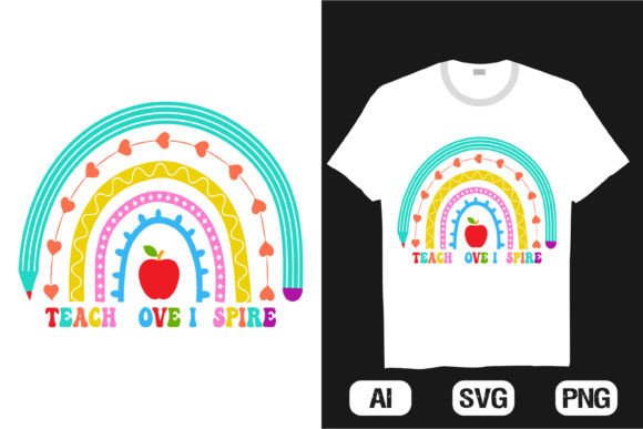 Kindergarten Rainbow T-shirt Design 2