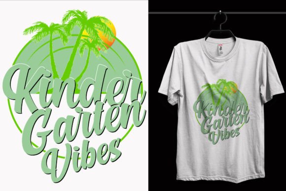 Kindergarten Vibes School T-Shirt Design: A Print-Ready Asset for Educators, Parents & POD Sellers