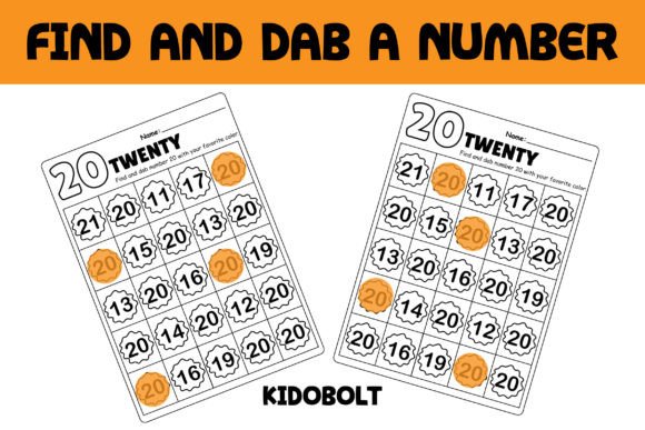 PreK & Kindergarten Number Recognition Made Fun: Dab-a-Dot Worksheets for Early Math Success
