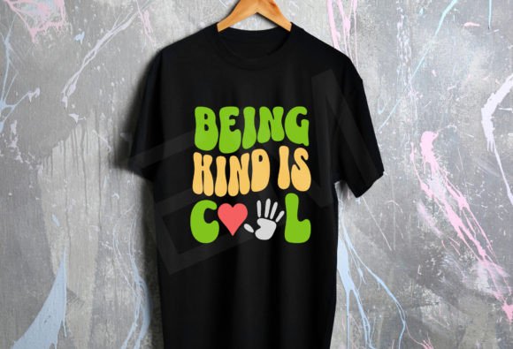 Wavy Retro Groovy SVG: Being Kind